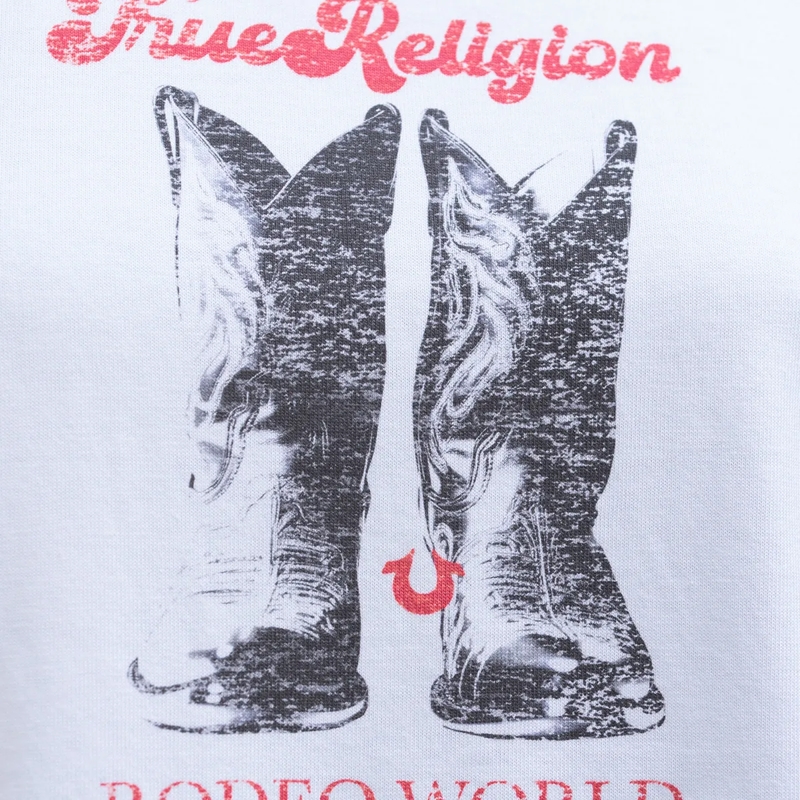 True Religion Top T-Shirt BOOTS weiss(Image 6)
