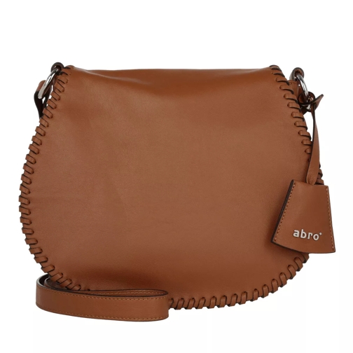 Abro Velvet Leather Crossbody Bag Cuoio Cross body-väskor