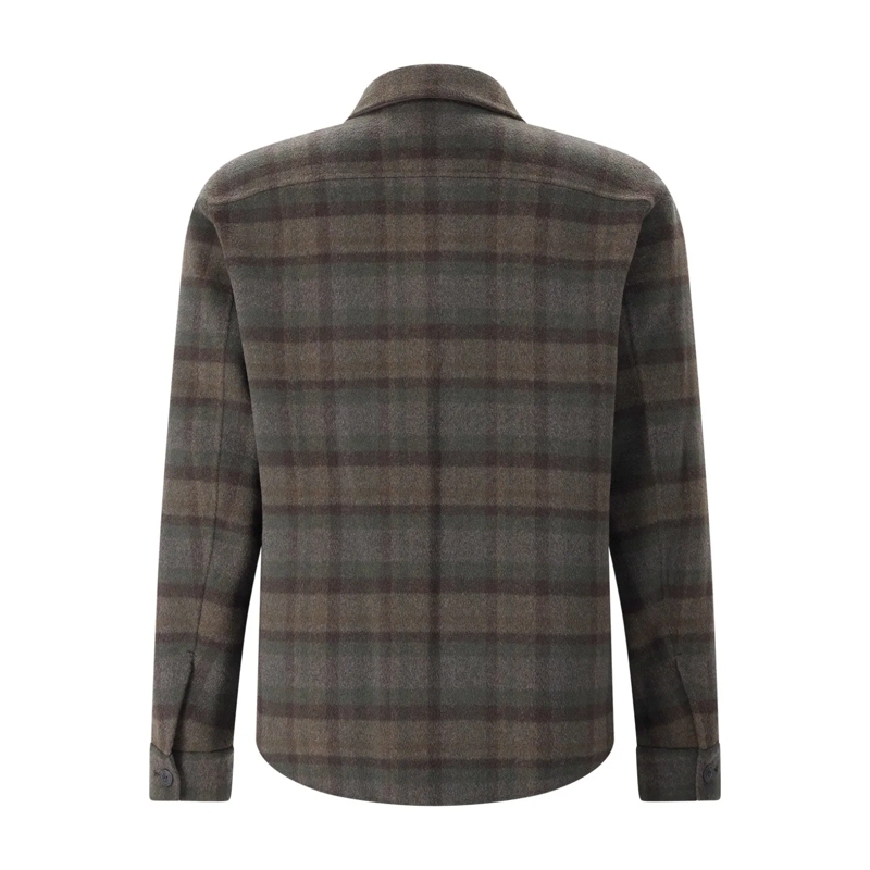 Vince Veste de transition Overshirt aus Woll-Mix grau(Image 2)