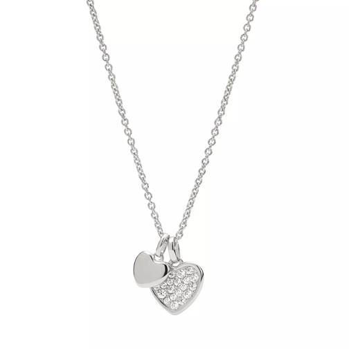 Fossil Elliott Heart Pendant Necklace Sterling Silver Mittellange Halskette