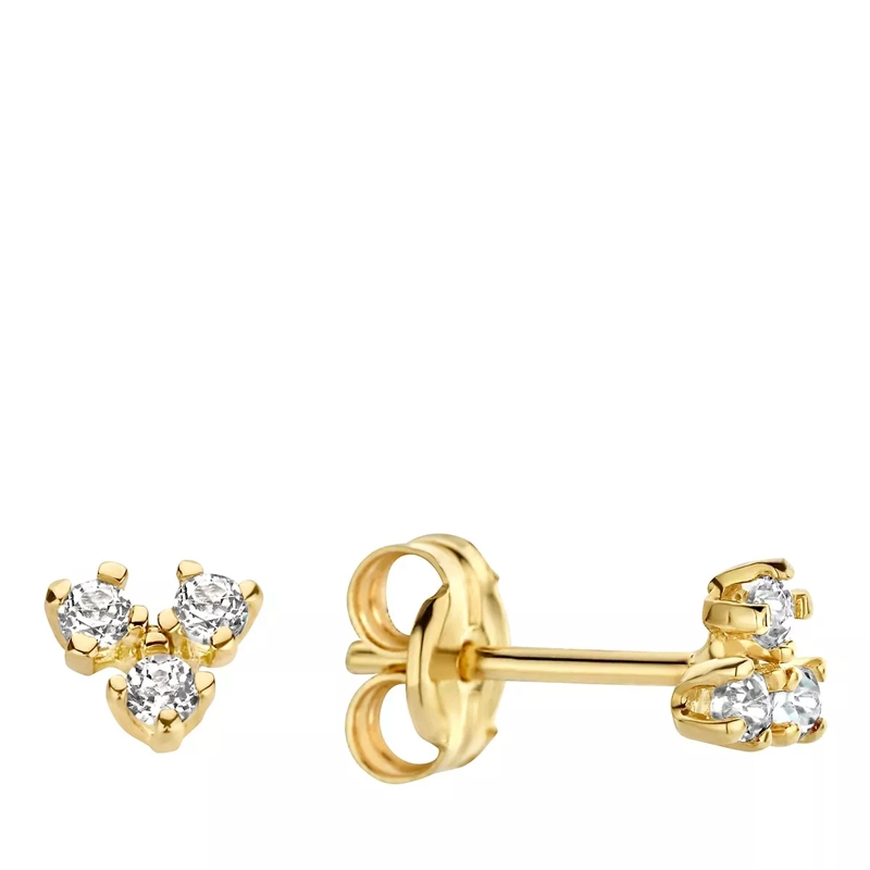 Jackie Gold Ohrstecker Jackie Miro Trngl Topaz Stds Gold
