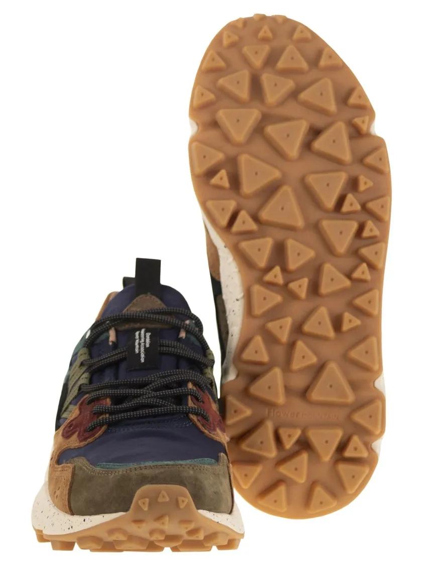 Thumbnail - Flower Mountain Low-Top Sneaker - Yamano 3 - Sneakers In Suede And Technical Fabric - Gr. 46 (EU) - in Schwarz - für Dam...