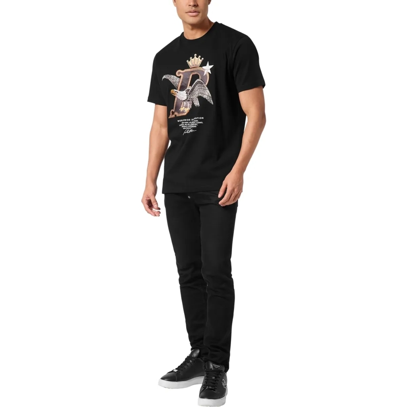 Philipp Plein T-Shirt T-Shirt Round Neck Ss Eagle schwarz(Image 4)