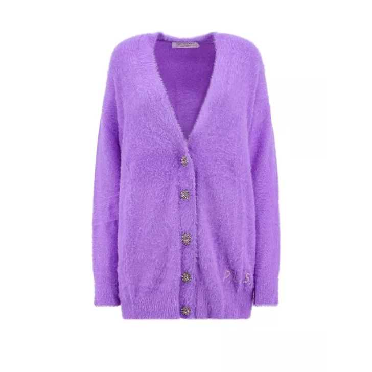 Philosophy Di Lorenzo Serafini Oversize Cardigan With Jewel 