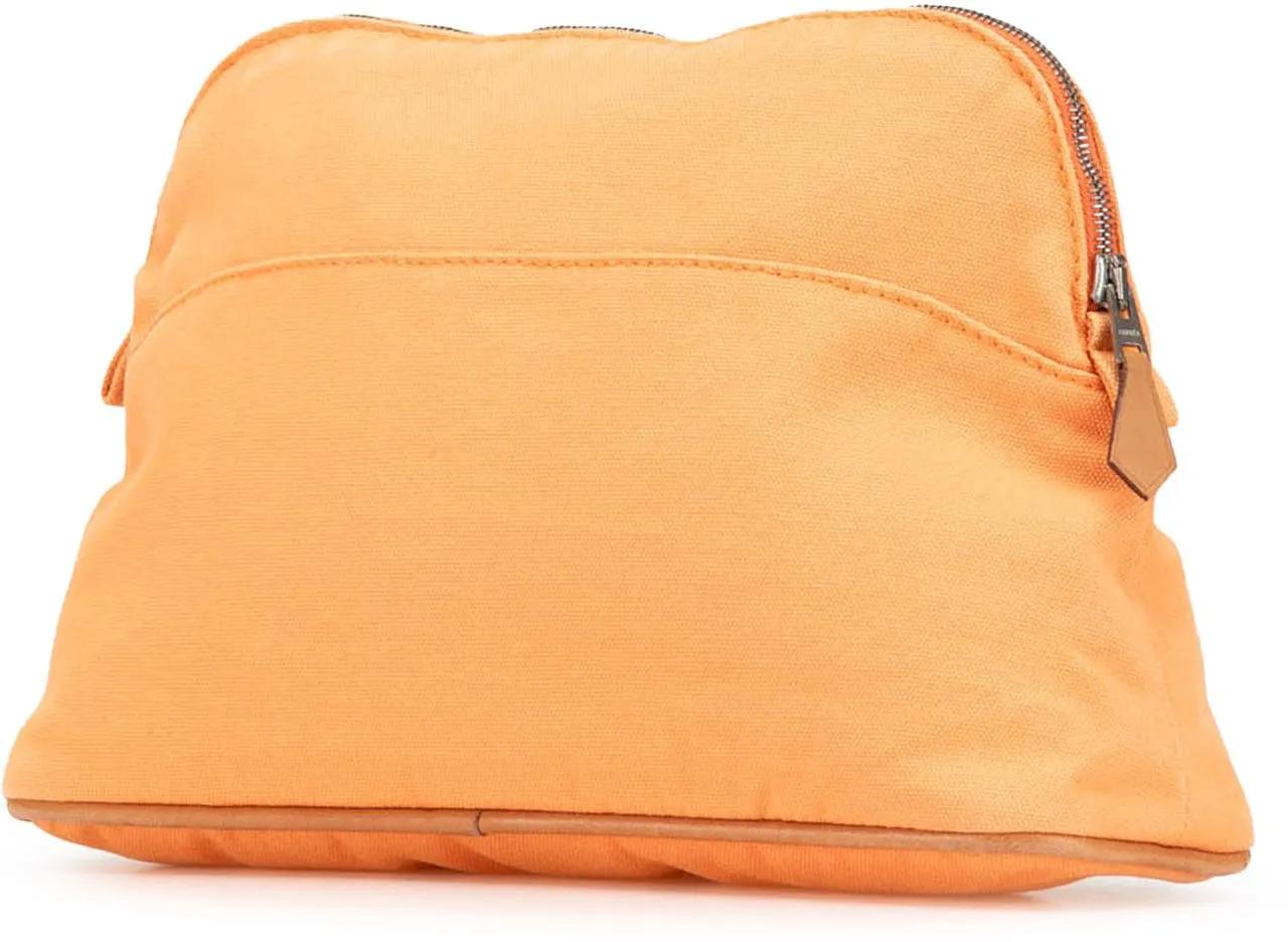 Thumbnail - Hermès Kosmetiktaschen - 20th Toile Bolide Trousse de Voyage PM - Gr. unisize - in Orange - für Damen