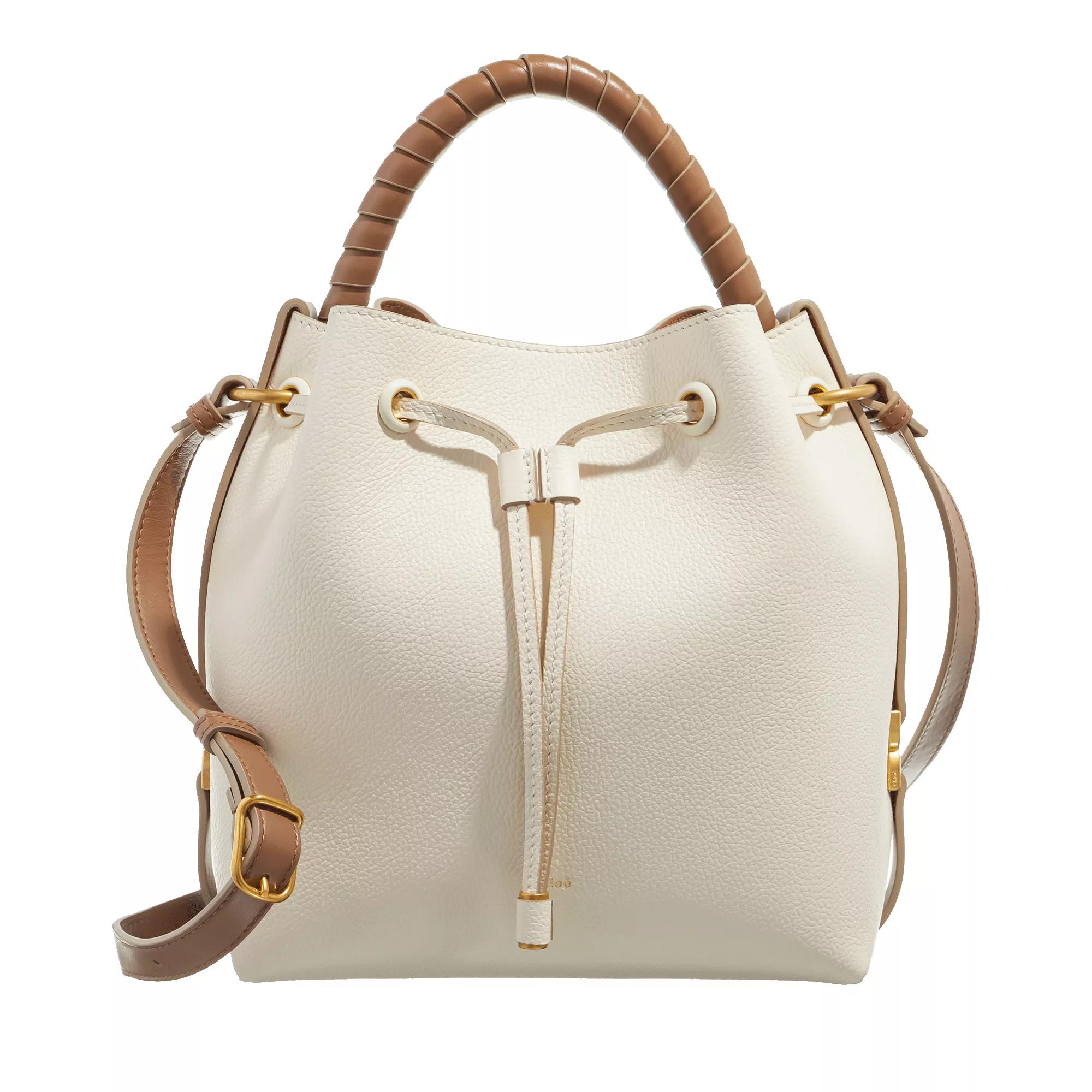 Cream leather bucket clearance bag