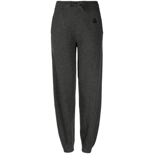 Etoile Isabel Marant Kira Drawstring-Waist Knitted Trousers Grey Pantalon de jogging