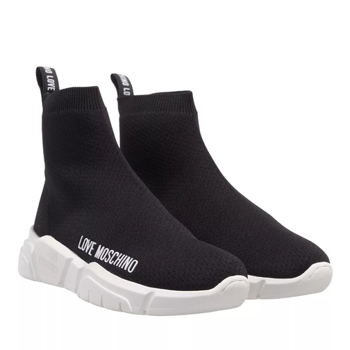 Love Moschino Socks Nero high-top sneaker