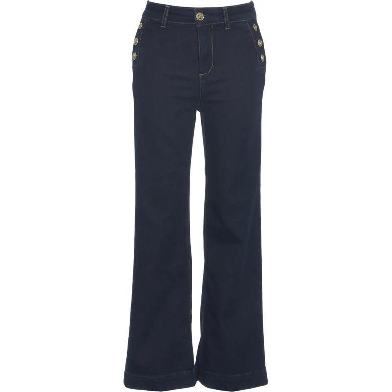 LIU JO Slim-Fit-Jeans Jeans with decorative buttons blau