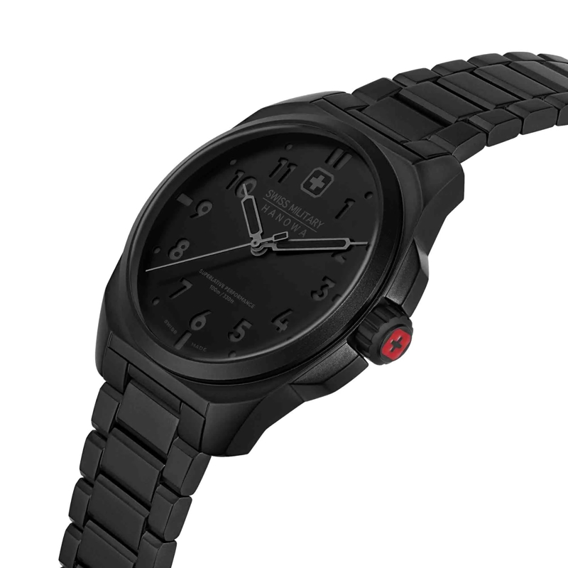 Swiss Military Hanowa Automatikuhr Quarzuhr Fieldmaster schwarz(Image 2)