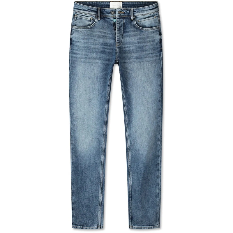 PURE PATH Skinny-Leg-Jeans The Ryan blau