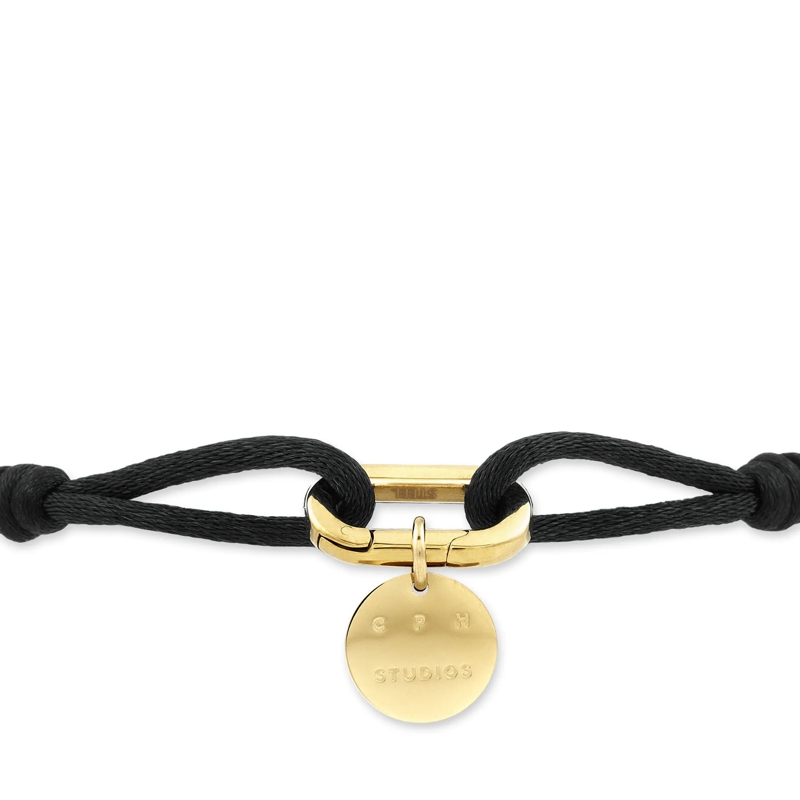 Copenhagen Armband Edelstahl Fabric Link schwarz(Image 3)