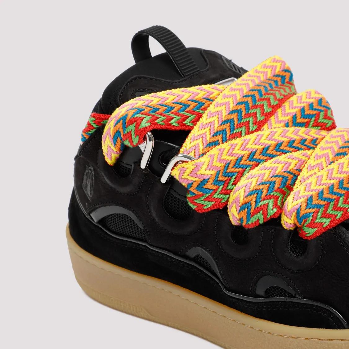 Thumbnail - Lanvin Low-Top Sneaker - Suede Leather Curb Sneakers - Gr. 41 (EU) - in Schwarz - für Damen