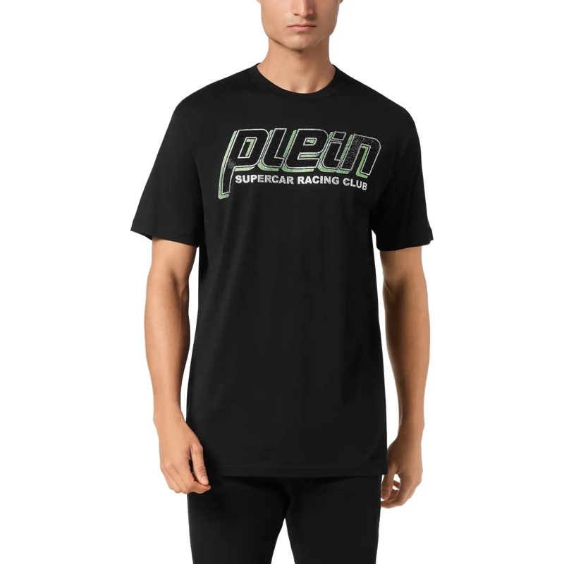Philipp Plein T-Shirt T-Shirt Racing Mit Schmucksteinen schwarz(Image 3)