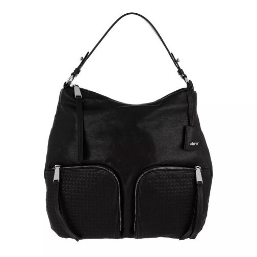 Abro Wild Shoulder Bag Black/Nickel Hobo Bag