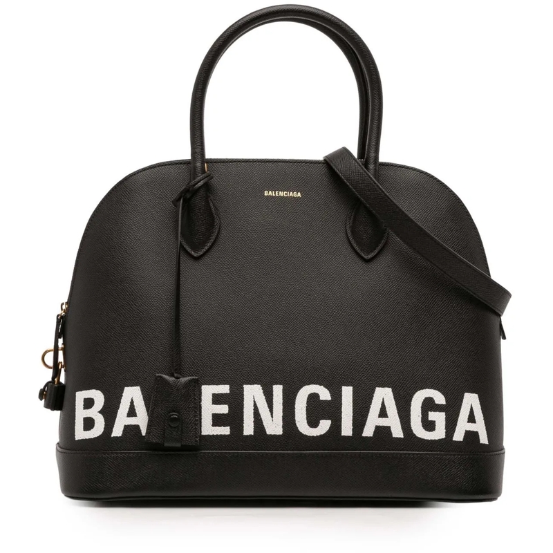 Balenciaga Schultertasche M Grained Calfskin Ville Top Handle Bag schwarz