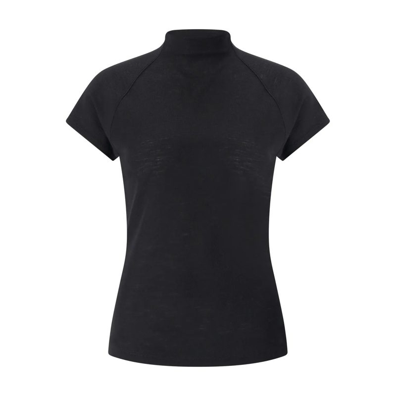 Vince Pullover Shirt aus Wolle Schwarz