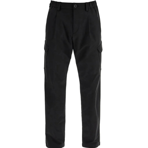 Herno Freizeithosen Trousers Black schwarz