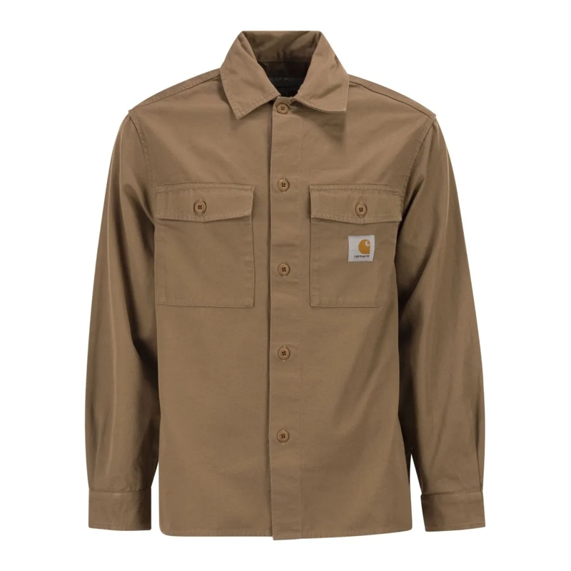 Carhartt Wip  Shirt-Style Jacket Crafted From Medium-Weight Cott Brown