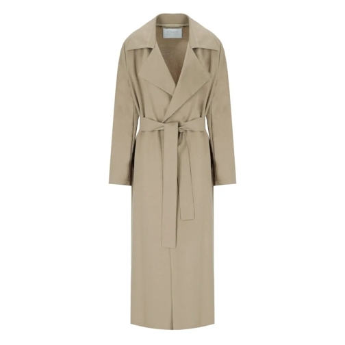 Harris Wharf Bontjassen Regular Fit Beige Trench Coat Neutrals