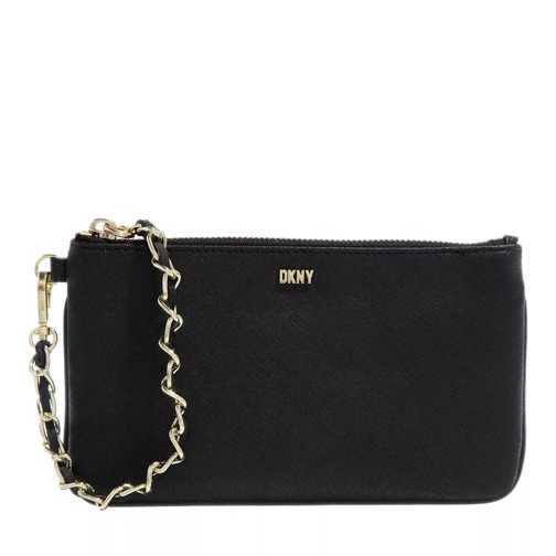 DKNY Sidney Wristlet Black/Gold Handväska med väskrem