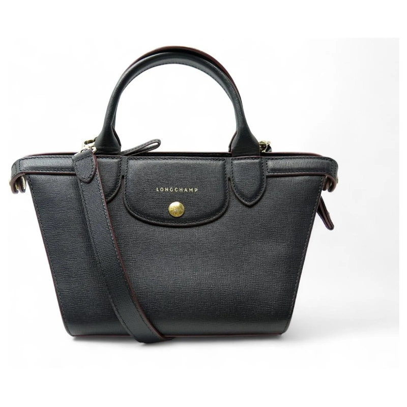 Longchamp Crossbody Bag LONGCHAMP LE PLIAGE HERITAGE MINI 1116813001 LEDER schwarz