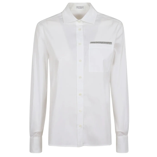 Brunello Cucinelli Hemden White Cotton Blend Shirt White