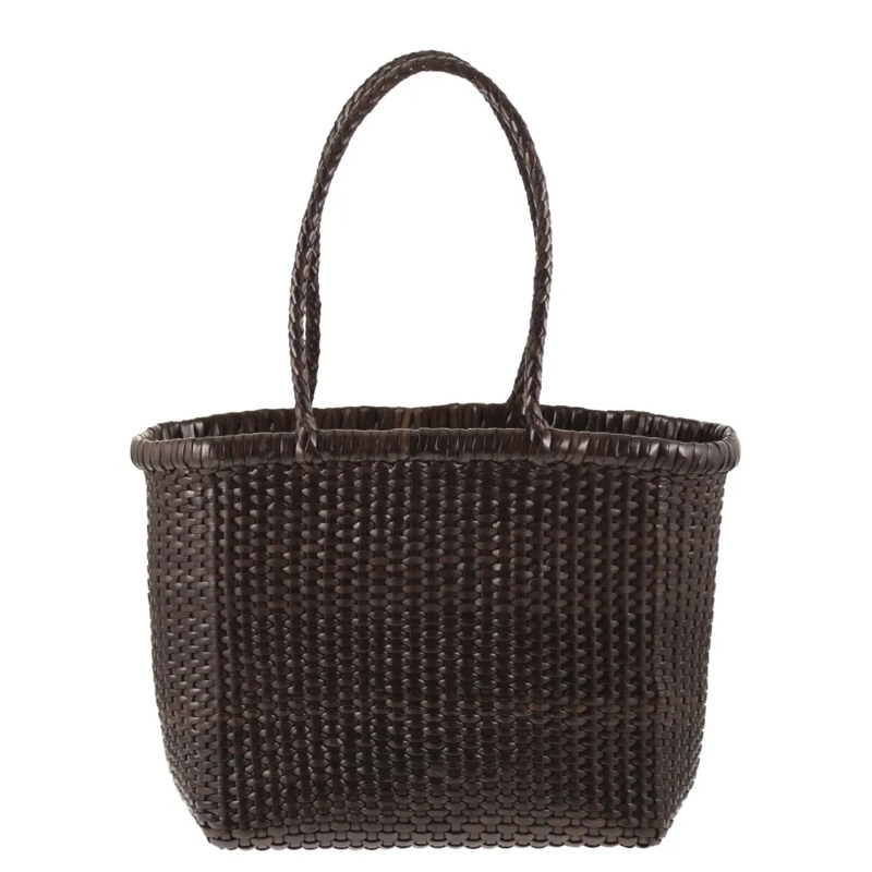 DRAGON DIFFUSION Fourre-tout Weave - Braided Leather Bag S Black