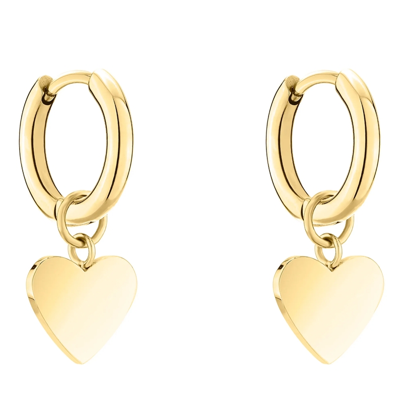 Liebeskind Berlin Ohrstecker Edelstahl Layered Love gold(Image 3)