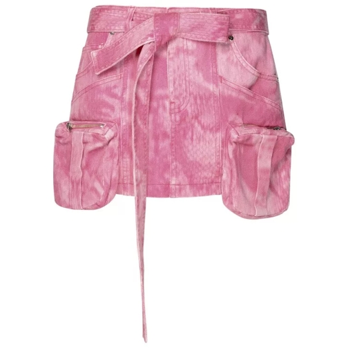Blumarine Pink Cotton Mini Skirt Pink 