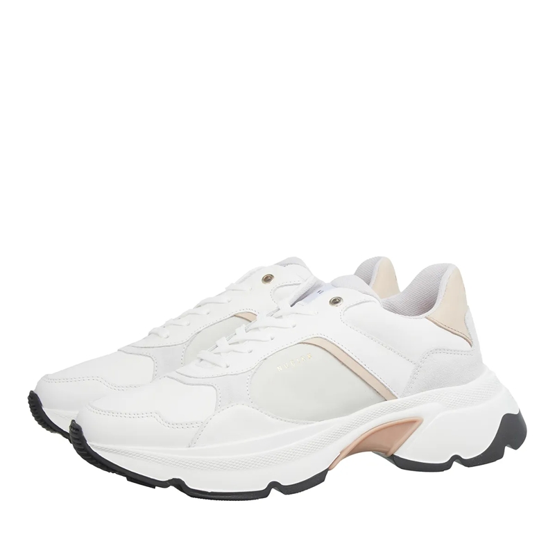 Nubikk Low-Top-Sneaker Ross Jaden  White Leather Taupe(Image 3)