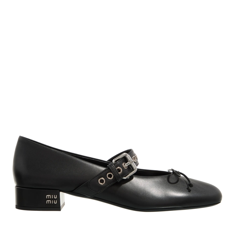 Miu Miu Ballerinas Heeled Ballerinas Black