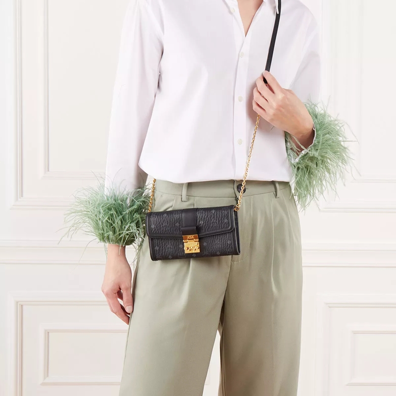 MCM Sac à bandoulière Tracy Vi Woc Lrg Bk Black(Image 3)