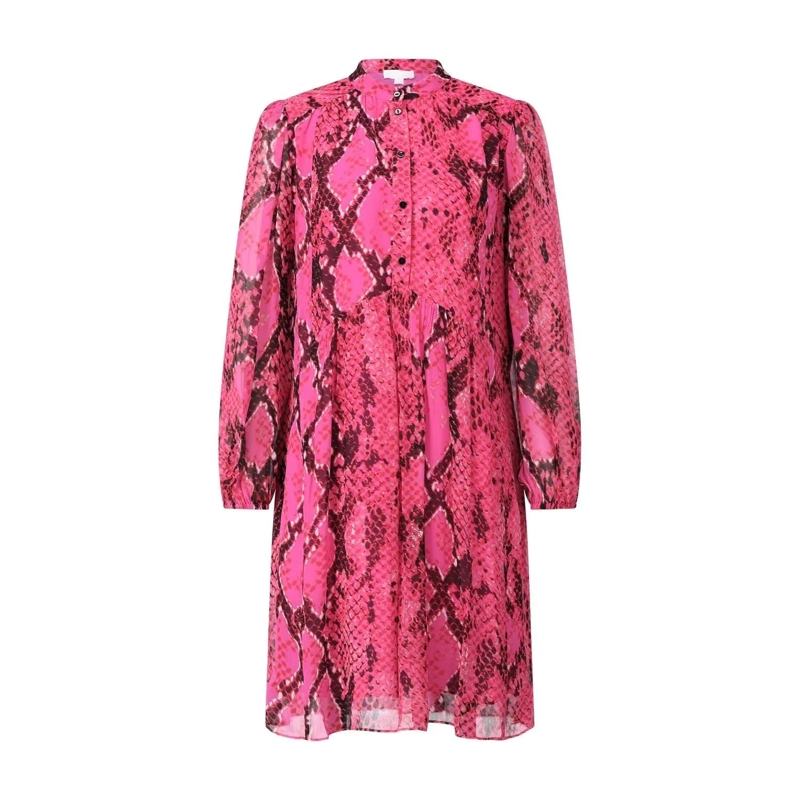 Lala Berlin Midikleid Midikleid Demi mit Muster Pink