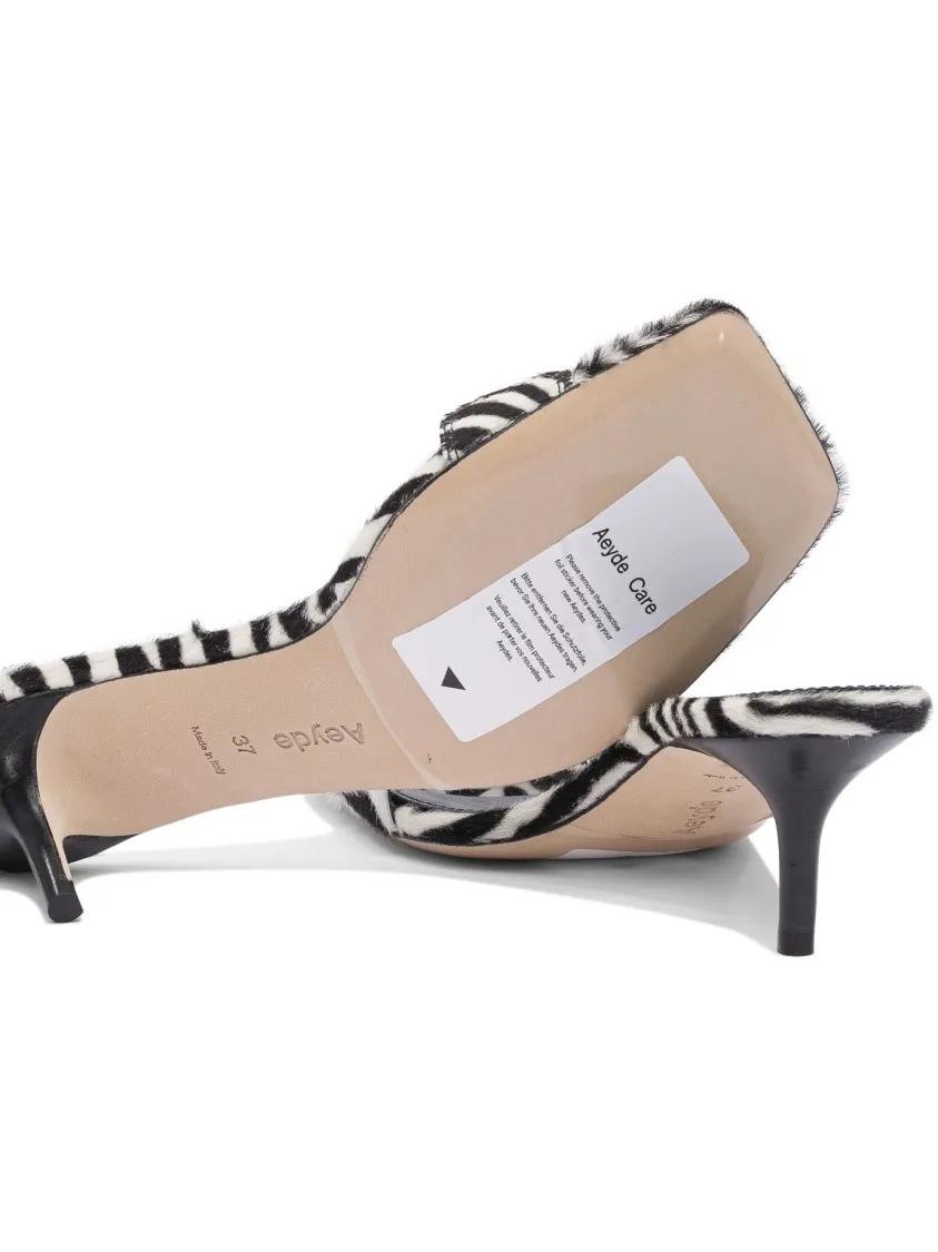 Thumbnail - Aeydē Sandalen - 55Mm Zebra Print Calf Leather Sandals - Gr. 38 (EU) - in Bunt - für Damen
