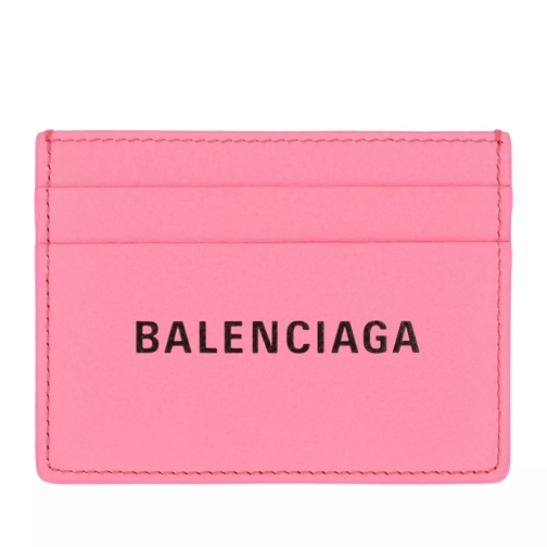 Balenciaga Everyday Card Holder Leather Acid Pink Korthållare