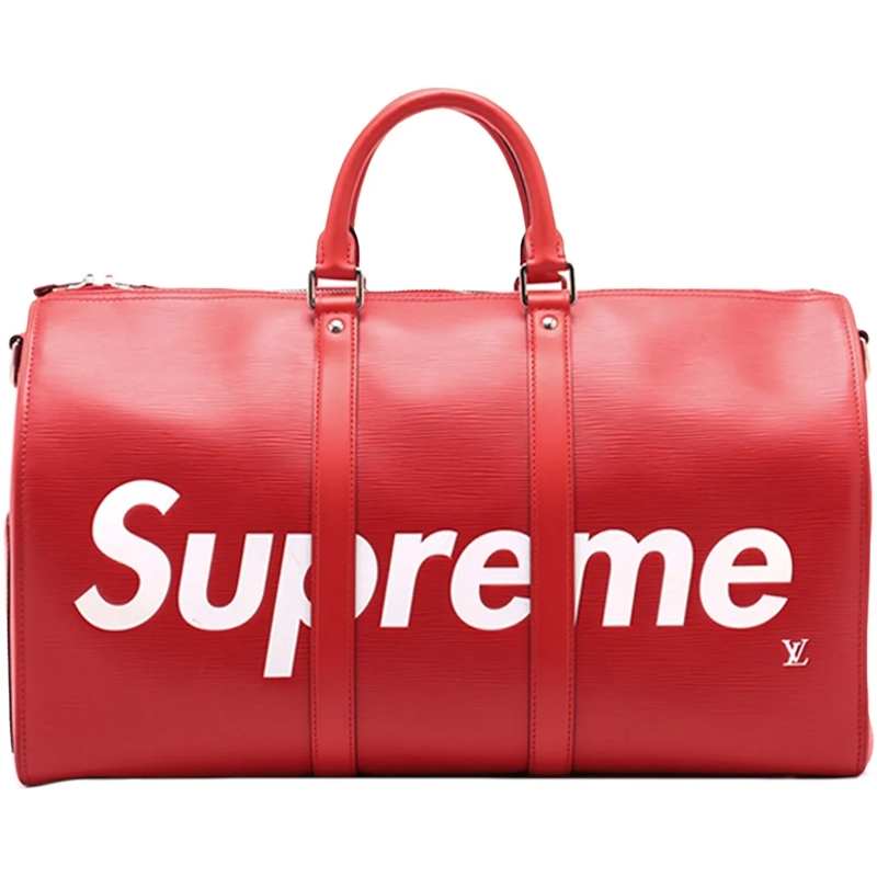 Louis Vuitton Weekender Supreme Epi Keepall Bandouliere 45 rot