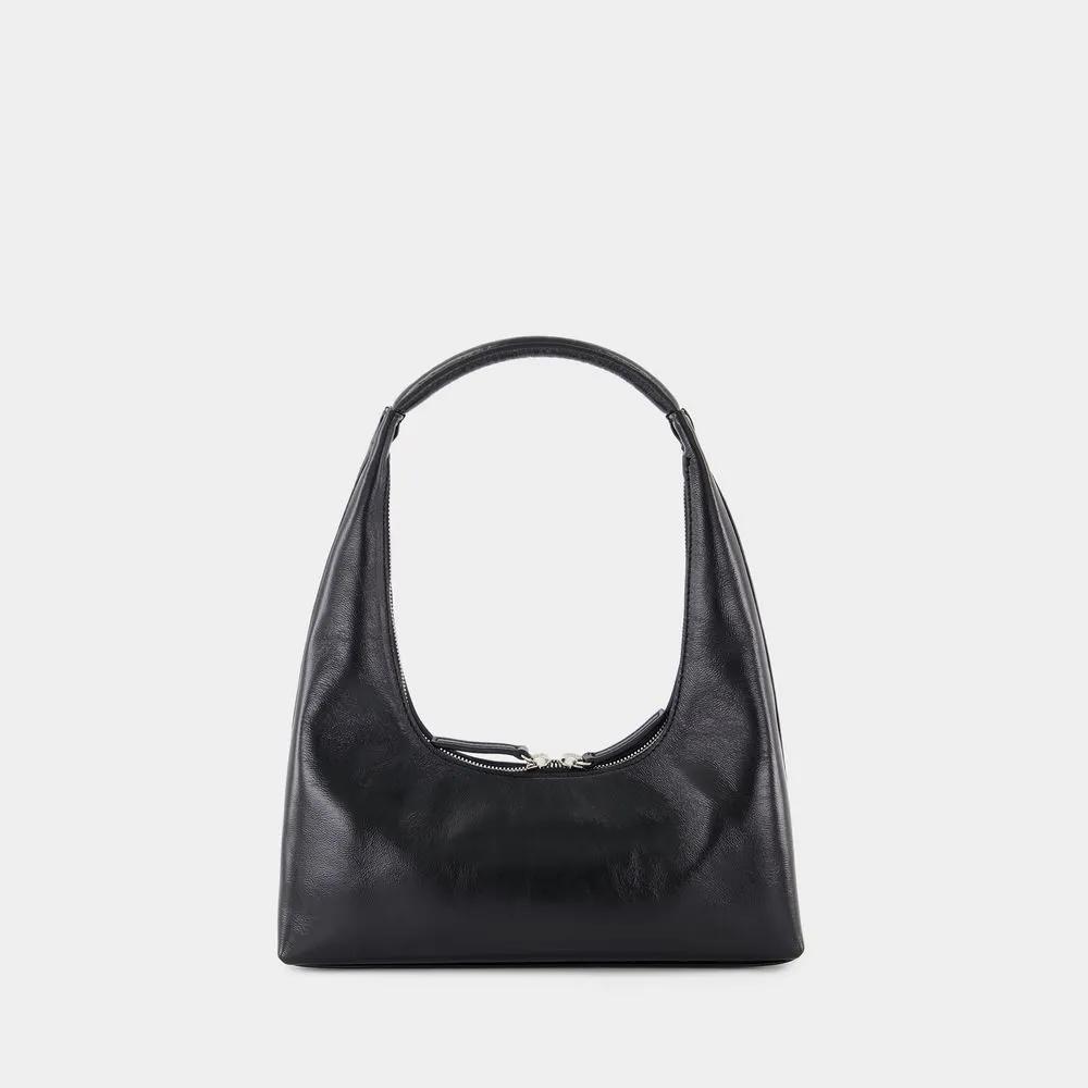 MARGE SHERWOOD Hobo bags Shoulder Bag Leather Black in zwart