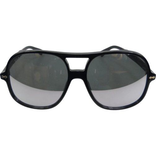 Gucci Lunettes de soleil Occhiali da Sole Aviator nero lente argento GG0706 schwarz