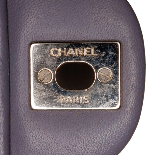 Chanel Sac à bandoulière 2011 Mini Rectangular Classic Lambskin Single Flap grau (Image 21)