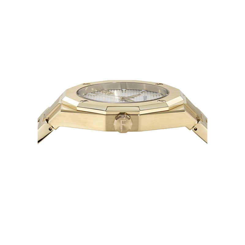 Salvatore Ferragamo Quarzuhr Quarz-Analoguhr Versilia 3H gold(Image 2)