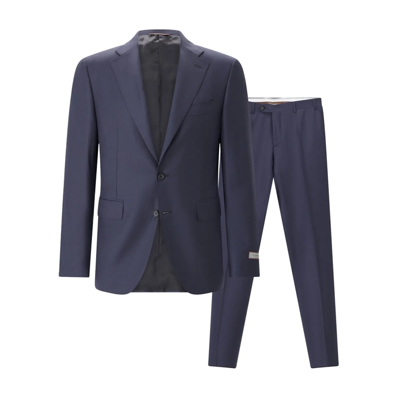 Canali Hosenanzug Anzug aus Wolle blau