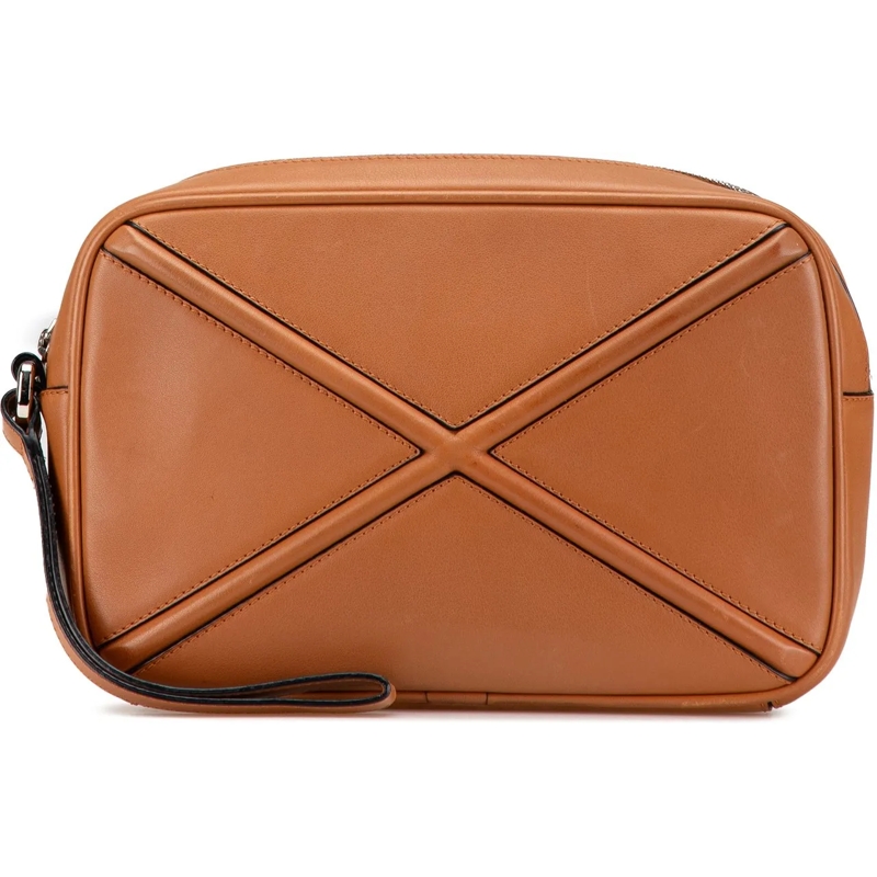Loewe Clutch Leather Puzzle Clutch braun
