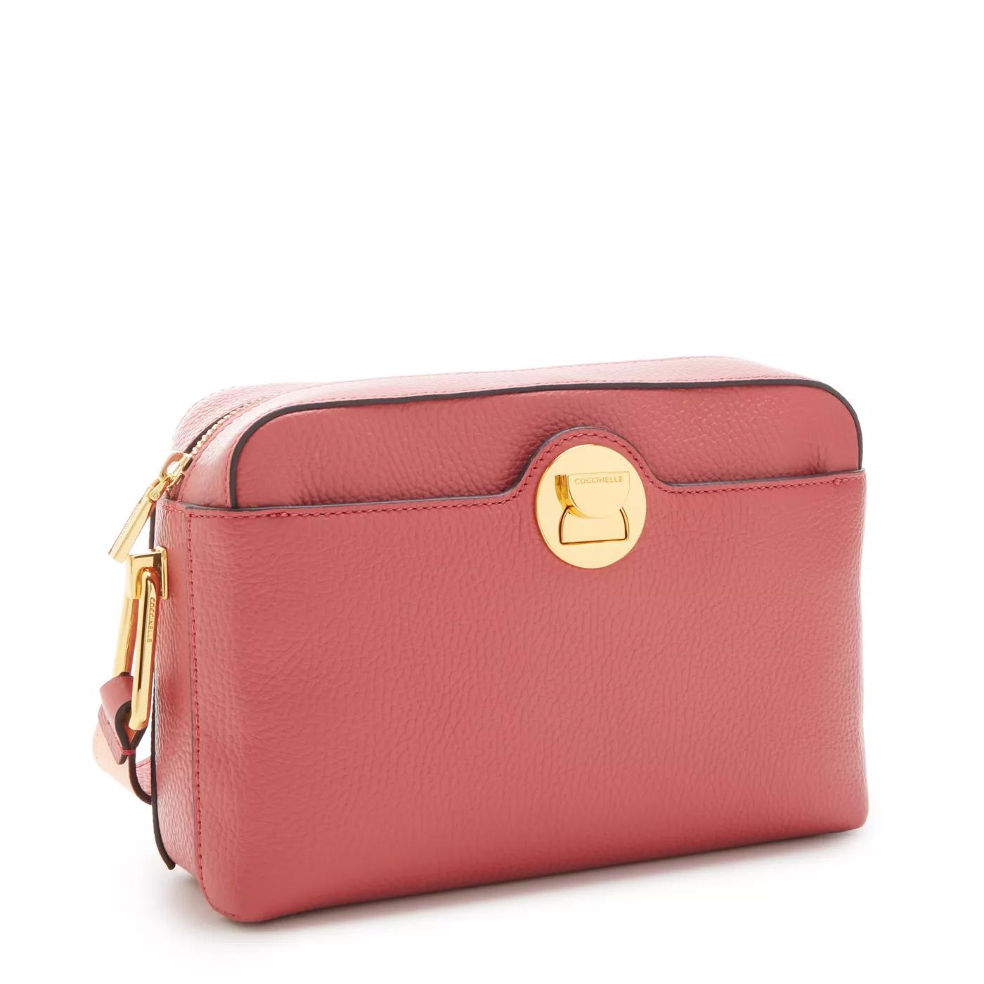 Coccinelle Crossbody bags Liya Rosa Leder Umhängetasche E1MD01501 in poeder roze