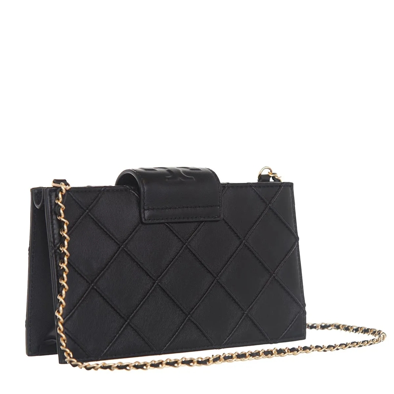Tory Burch Wallet On A Chain Fleming Mini Chain Wallet Black(Image 3)