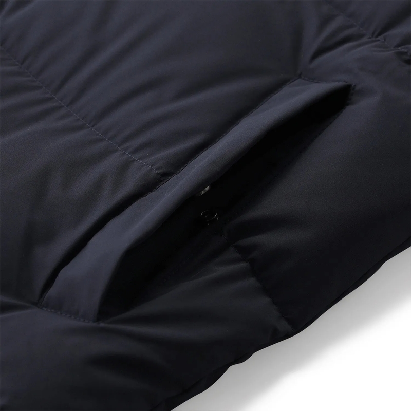 Woolrich Gewatteerde jas Parka Madison Long mit Daunen dunkelblau(Image 5)