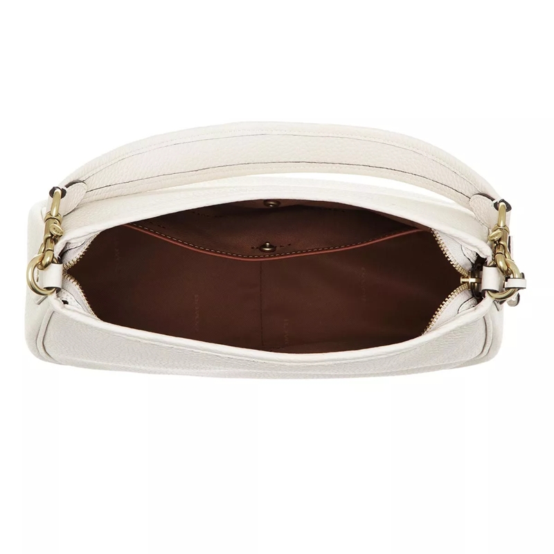 Coach Crossbody Bag Soft Pebble Leather Cary Crossbody Chalk(Image 6)
