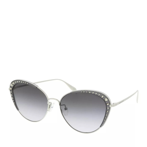 Alexander McQueen AM0310S-001 59 Sunglass Woman Metal Silver Sonnenbrille
