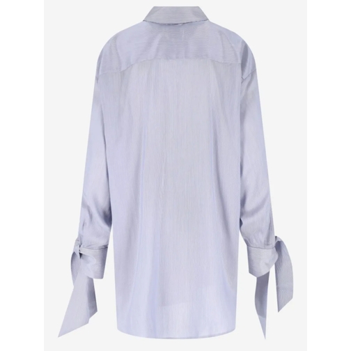 Sa Su Phi Hemden Susanna Silk Shirt With Striped Pattern Blue (Image 2)