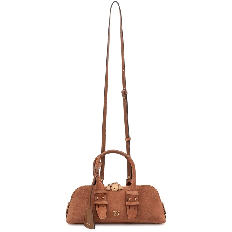 Pinko Tote Borsa Bowling Baguette con Manici beige(Image 2)